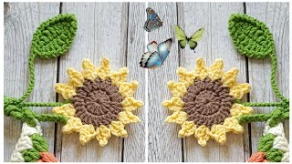 🥳Интересное Дополнение🌻 Украшение Для Сумки💛Crochet Flower🌼Häkelblume