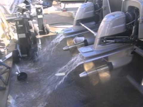 anaheim hilton Seaswirl Striper 2901 WA with Volvo D4 running on hose