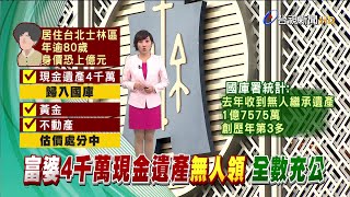 去年無人繼承案60件創紀錄 金額逾1.7億