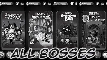 Bendy in Nightmare Run - All Bosses