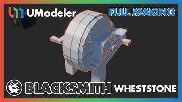 3D Modeling in Unity - Full Making Video of Modeling a Whestone in Blacksmith