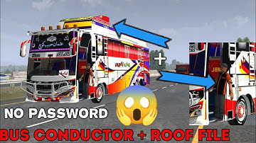 Bus Simulator indonasia Conductor + Roof File || No password || @UHGaming.7