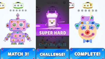 Screw Nut and Bolt Jam Puzzle 370 Levels - Unity Source Code | Reskin Project | Hire Game Developers