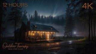 Nebula's Nest | Relaxing Rain & Thunder Sounds Ambience [4K] SLEEP | STUDY | 12 HOURS by Outdoor Therapy 3,169 views 1 day ago 12 hours