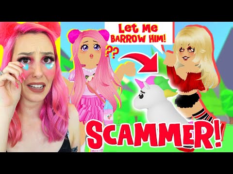 I Was Scammed By A Gold Digger For My Legendary Neon Unicorn She Lied To Me Roblox Adopt Me Youtube - adopt me megan plays roblox avatar 2020