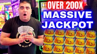 Over 200x MASSIVE JACKPOT On Huff N More Puff Slot Machine screenshot 5