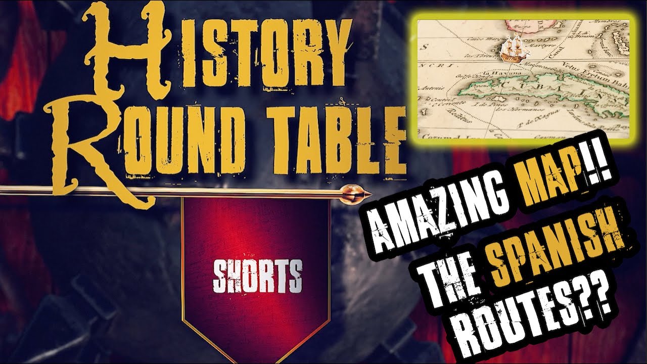 Rare 1730 Map Spanish Treasure Routes | Round Table Shorts