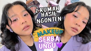 MAKEUP SERBA UNGU 💜 CERITA PERJALANAN KARIR JADI KREATOR SAMPE KEBELI 2 RUMAH CASH! | RIRIEPRAMS