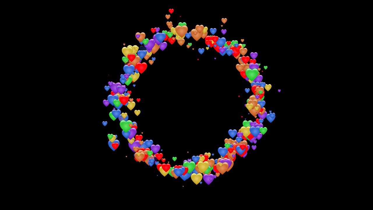 Hearts Revealing | Loop Video | No Copyright Background Video | No ...