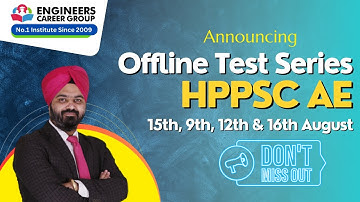 HPPSC AE Test Series Announced, Don’t miss it