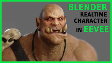 Orc Character in Blender EEVEE - cursos de 3d: www.digital-characters.com