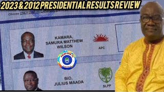 Review of final results of the 2023 and 2012 presidential elections.