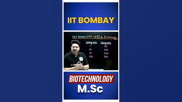IIT JAM & GATE 2025 : IIT Bombay Cutoff for M.sc Biotechnology!! 🔥 PW #Shorts #IITJAM