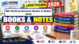 MA Political Science Books & Notes 2026 | All Semesters | Latest Syllabus | More Publication