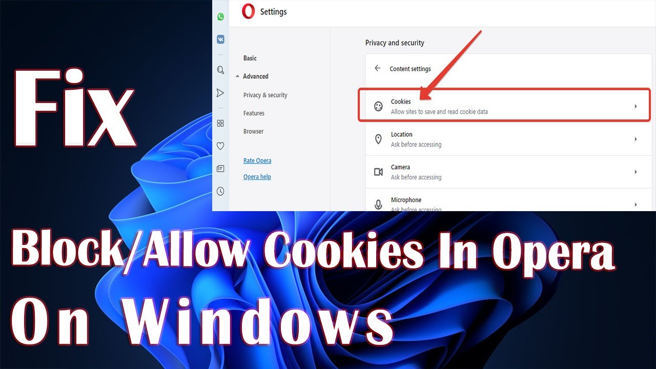 Block And Allow Cookies In Opera On Windows And Mac - How To - YouTube