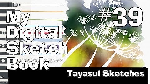 Easy watercolour in Tayasui - My digital sketchbook #39