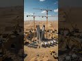 Burj Khalifa Construction in 10 Seconds | From Desert to World's Tallest Building #BurjKhalifa