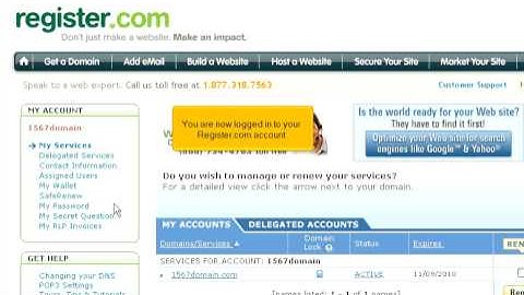 Tranferring domain names away from Register.com