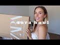 ZARA HAUL + TRY ON | Hello October