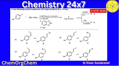 Sonogashira Coupling /Hydroboration/Stereospecific Halogenation|GATE 2020 Problem Solved|ChemOrgChem
