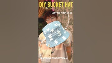DIY Bucket Hat + Printable PDF Pattern! #sewingproject #diy #buckethat #hats #fashion