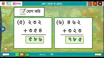 প্রাথমিক গণিত - যোগ হাতে না রেখে - তৃতীয় শ্রেণি
