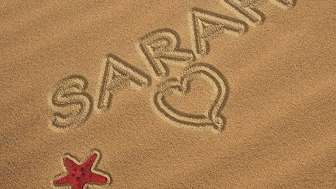 Write In Sand Photoshop Tutorial