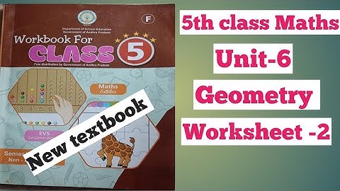 5th class Maths, Semester -2,Geometry,6th unit,worksheet -2