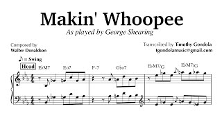 George Shearing Plays Makin' Whoopee