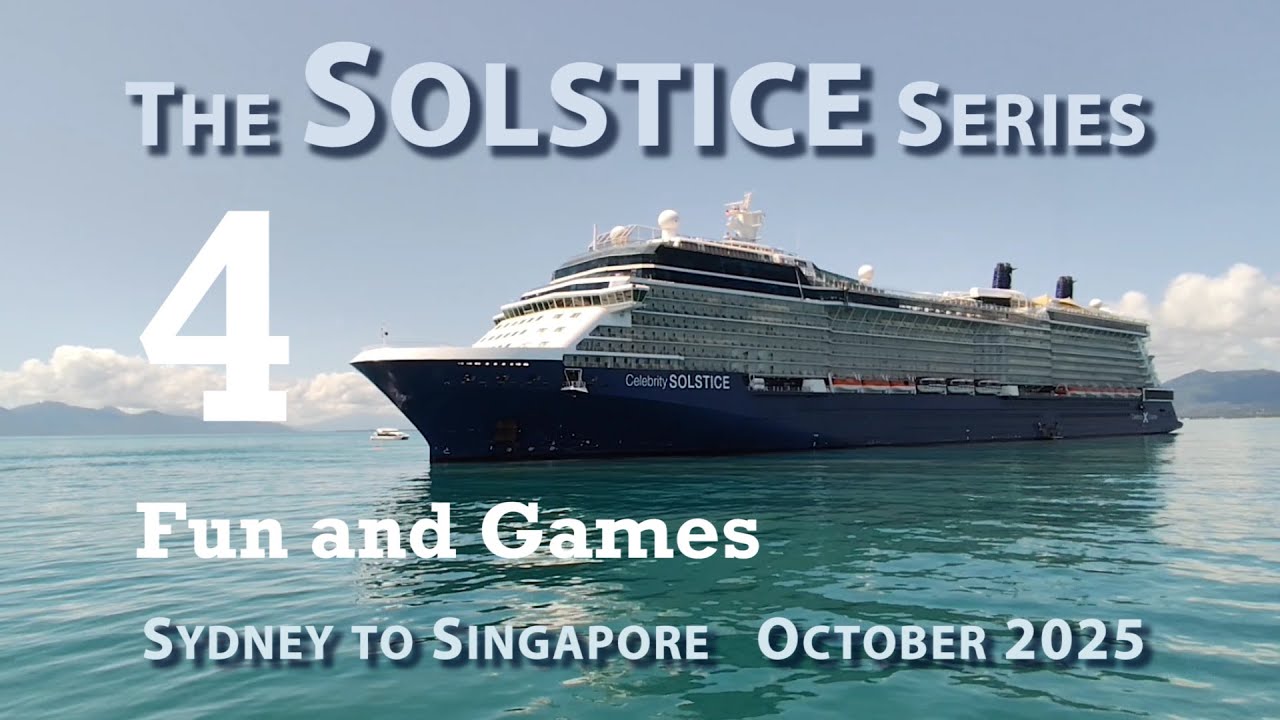 Fun and games on the Celebrity Solstice cruise ship