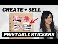 Create printable stickers that will actually sell on etsy full tutorial