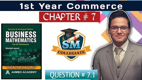 Ex # 7 | Q # 7.1 | Matrices & Determinants | B Maths | Ch # 7 | I.Com Part 1 | Karachi/Sindh board..