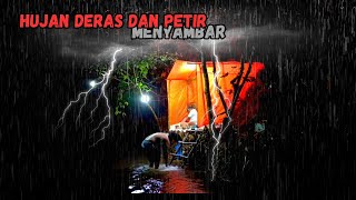 Download Lagu Camping hujan deras sepanjang hari, bermalam di cabin dalam tanah,relaxing rain sound MP3