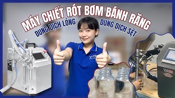 Máy chiết rót dung dịch lỏng & sệt bơm bánh răng (Linh hoạt, chính xác ±0.5% Động cơ Servo)
