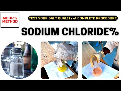 Video: Kaip Nustatyti Natrio Chloridą