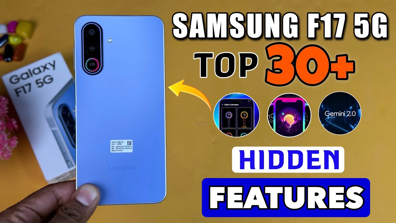 Samsung Galaxy F17 5G Top 30+++ Hidden Features | Samsung F17 Tips And ...