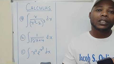 Integration by U substitution. part 1