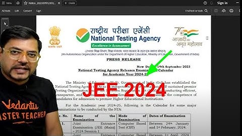 ❤️NTA Released 2024 Dates❤️ | JEE🔥CUET🔥NEET🔥| All 2024 Dates Released | Harsh Sir@VedantuMath