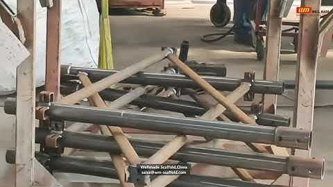 Crab 60 scaffold Triangular Frame Manufacturing Video - Hi Load Shoring System Parts - Wellmade