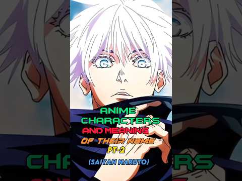 Anime characters and