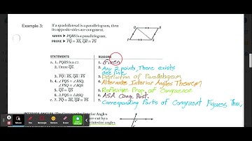 8.2 Use Properties of Parallelograms Video Lesson Geometry