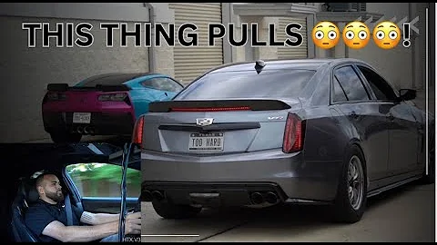 TUNED CADILLAC CTS-V (FIRST PULLS 😳)