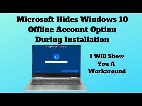 Microsoft Hides Windows 10 Offline Account Option