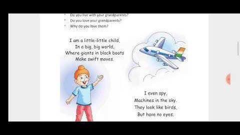 Class 5 pseb English  lesson - 3 (child and Grandma) Full Translation