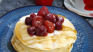 delicious pancakes for breakfast ? بان كيك للفطار باسهل طريقة ? morning food