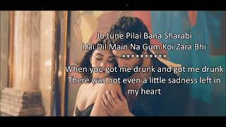 Bana Sharabi (English Translation) Lyrics| Govinda Naam Mera | Vicky Kaushal, Kiara A,Tanishk,Jubin