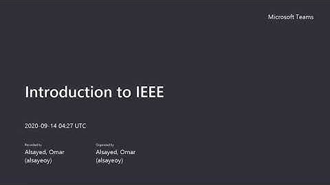 Introduction to IEEE – IEEE Student Branch at UC