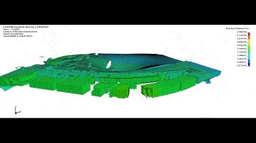 Ls-dyna. Blast load on reinforced concrete slab / Взрывное воздействие на железобетонную плиту
