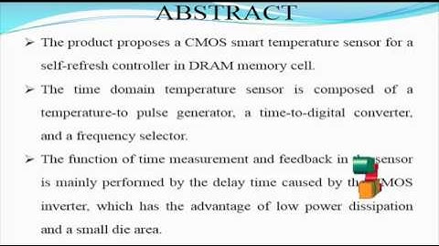 CMOS Integrated Time-Mode Temperature Sensor | Final Year Projects 2016 - 2017