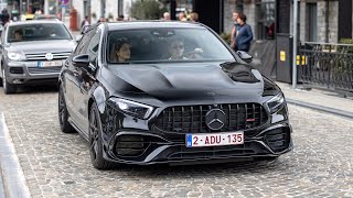 Mercedes A45 S Amg With Decat Milltek Exhaust - Loud Acceleration Sounds !